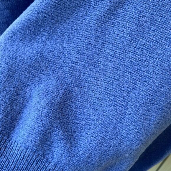 VTG Pringle of Scotland Periwinkle Wool Golf Sweater Men’s L XL Made in Scotland - Picture 6 of 9